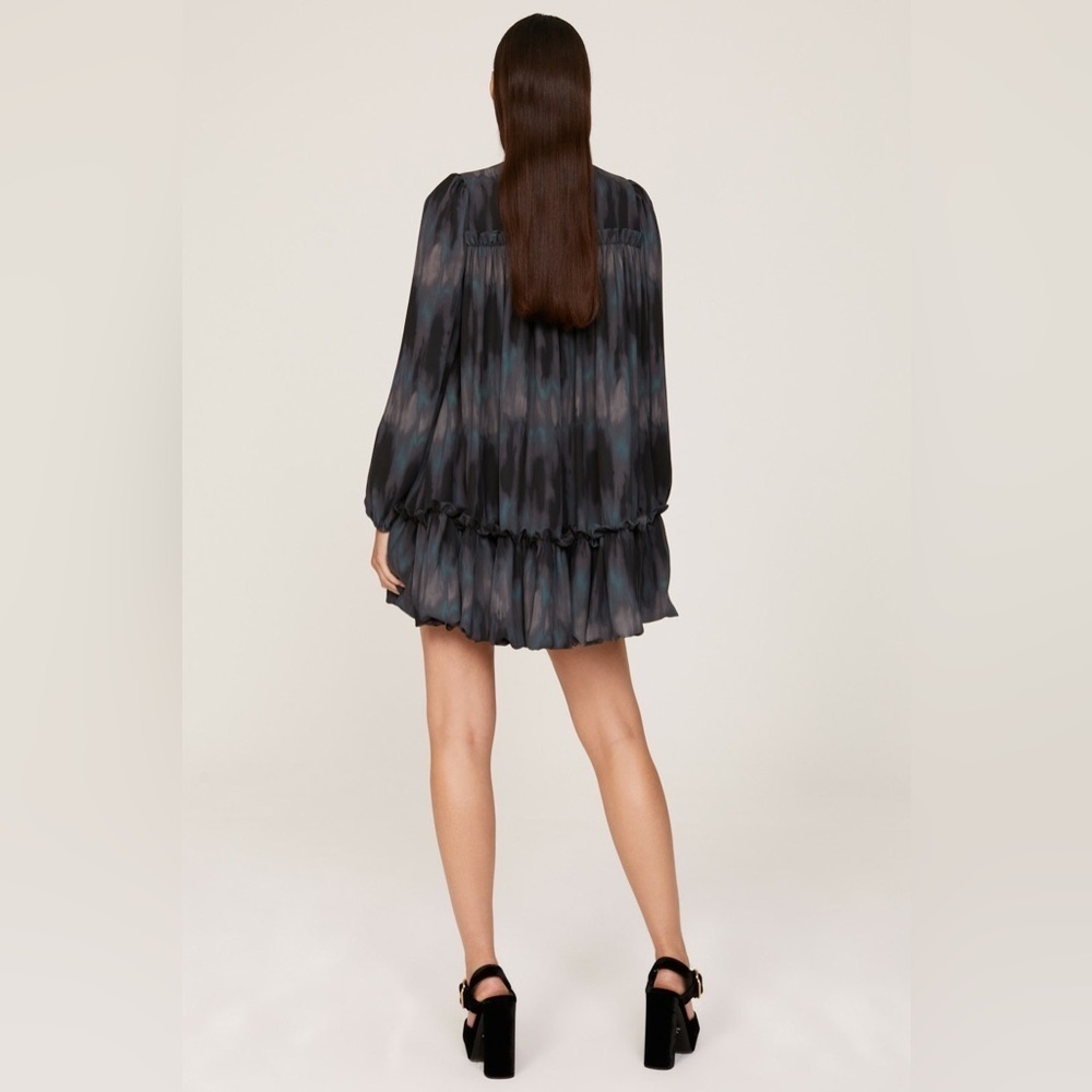 TOCCIN X RTR Retro Babydoll Tie-Dye Bubble Hem Ruffle Boho Dress |Size XS/S| - Picture 3 of 9